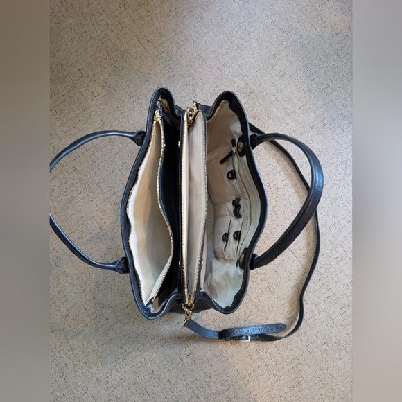 Mark & Graham Caroline Black Leather Handbag - Picture 9 of 13